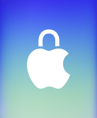 Padlock icon with Apple logo